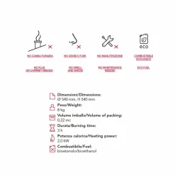 Viadurini Fire Design Bodenkamine Bioethanol|Tischkamine Bioethanol-Bio Ethanol Stand und Tischkamin aus lackierten Stahldraht Kugel Henry Modell