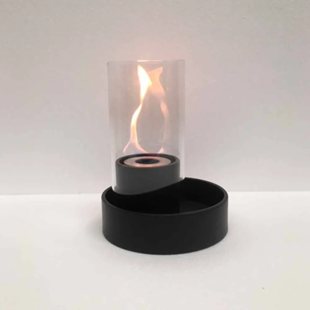 Viadurini Fire Design Tischkamine Bioethanol-Bio Ethanol Tischkamin aus Keramik und Glas Jim Fackel Modell