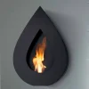 Viadurini Fire Design Wandkamine Bioethanol-Bio Ethanol Wandkamin aus Stahlblech Flammenform Joseph