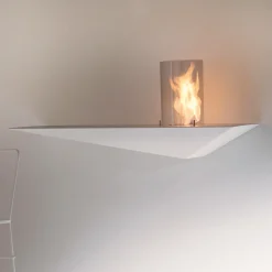 Viadurini Fire Design Wandkamine Bioethanol-Biofireplace für modernes Design aus lackiertem Stahl und Glas - Malcolm