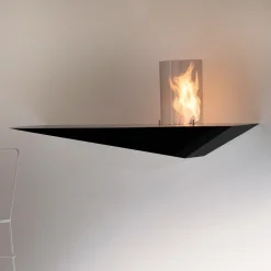 Viadurini Fire Design Wandkamine Bioethanol-Biofireplace für modernes Design aus lackiertem Stahl und Glas - Malcolm