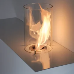 Viadurini Fire Design Wandkamine Bioethanol-Biofireplace für modernes Design aus lackiertem Stahl und Glas - Malcolm