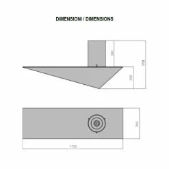 Viadurini Fire Design Wandkamine Bioethanol-Biofireplace für modernes Design aus lackiertem Stahl und Glas - Malcolm