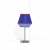 Viadurini Lighting Moderne Tischlampen-Blaue Tischlampe mit verchromter Metallstruktur Made in Italy - Soja