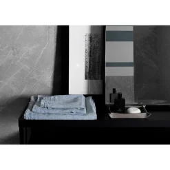 Viadurini Textile Handtücher-Blaues schweres Leinen-Badetuch, von Luxus und italienischem Design - Jojoba