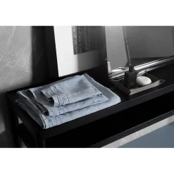 Viadurini Textile Handtücher-Blaues schweres Leinen-Badetuch, von Luxus und italienischem Design - Jojoba