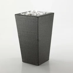 Viadurini in the Garden Gartenideen-Blumentopfhalter für den Außenbereich aus handgewebtem Polyrattan - Experia