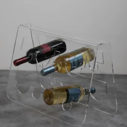 Viadurini Living Design Weinregal-Boden Weinflaschenhalter aus transparentem Acrylglas - Dappino