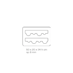 Viadurini Living Design Weinregal-Boden Weinflaschenhalter aus transparentem Acrylglas - Dappino