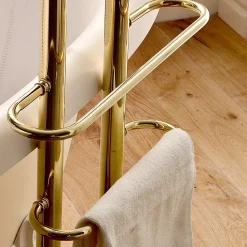 Viadurini Bathroom Badewannearmaturen-Boden-Badewannengruppe im Vintage-Design aus Messing Made in Italy - Katerina