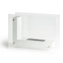 Viadurini Fire Design Bodenkamine Bioethanol-Boden-Biokamin mit doppelseitiger Struktur aus Glas und Metall - Planeto