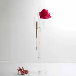 Viadurini Living Garderobenständer-Boden-Kleiderbügel des transparenten Entwurfs des Kaktus transparenten, hergestellt in Italien