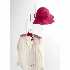 Viadurini Living Garderobenständer-Boden-Kleiderbügel des transparenten Entwurfs des Kaktus transparenten, hergestellt in Italien