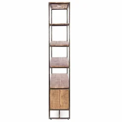 Viadurini Living Moderne Design Bücherregale-Bodenregal im Industriestil aus Stahl und Holz Homemotion - Zompo