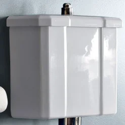 Viadurini Bathroom Wc-Boden-WC mit Keramikkassette und Made in Italy Black Seat - Marwa