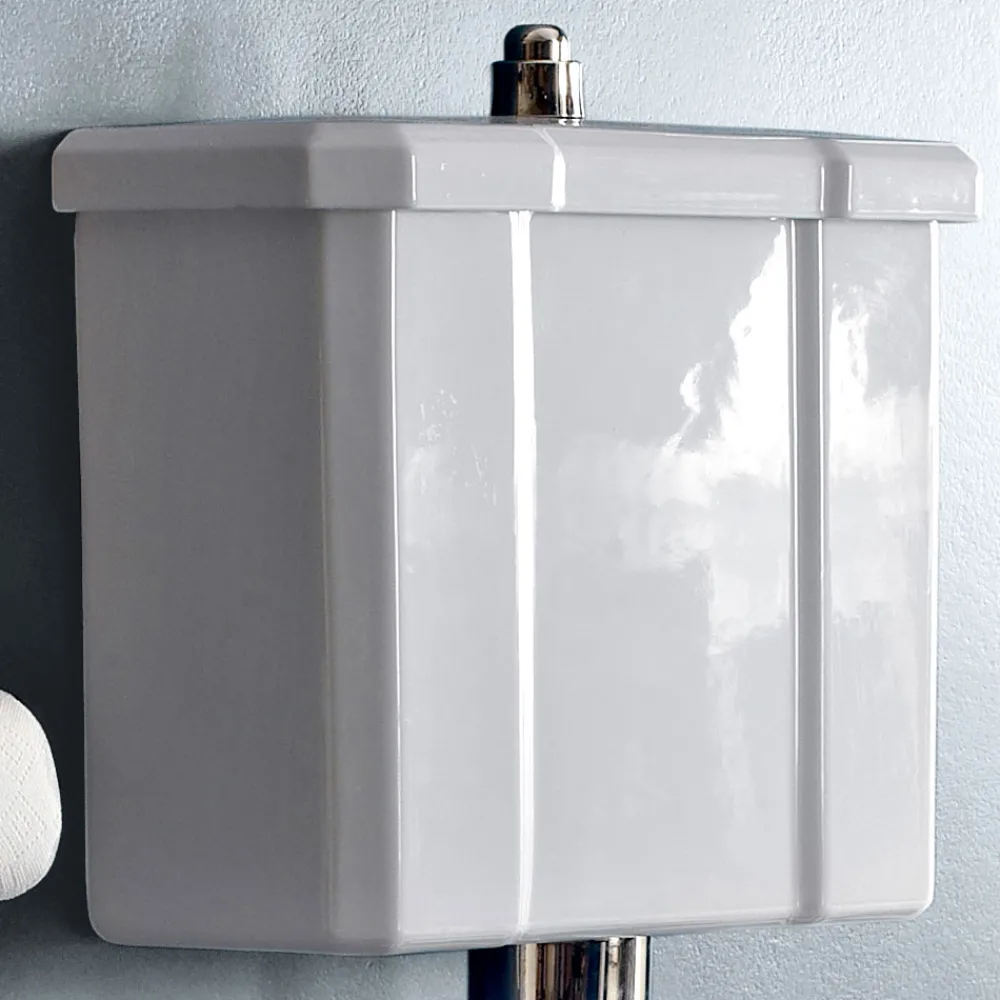 Viadurini Bathroom Wc-Boden-WC mit Keramikkassette und Made in Italy Black Seat - Marwa