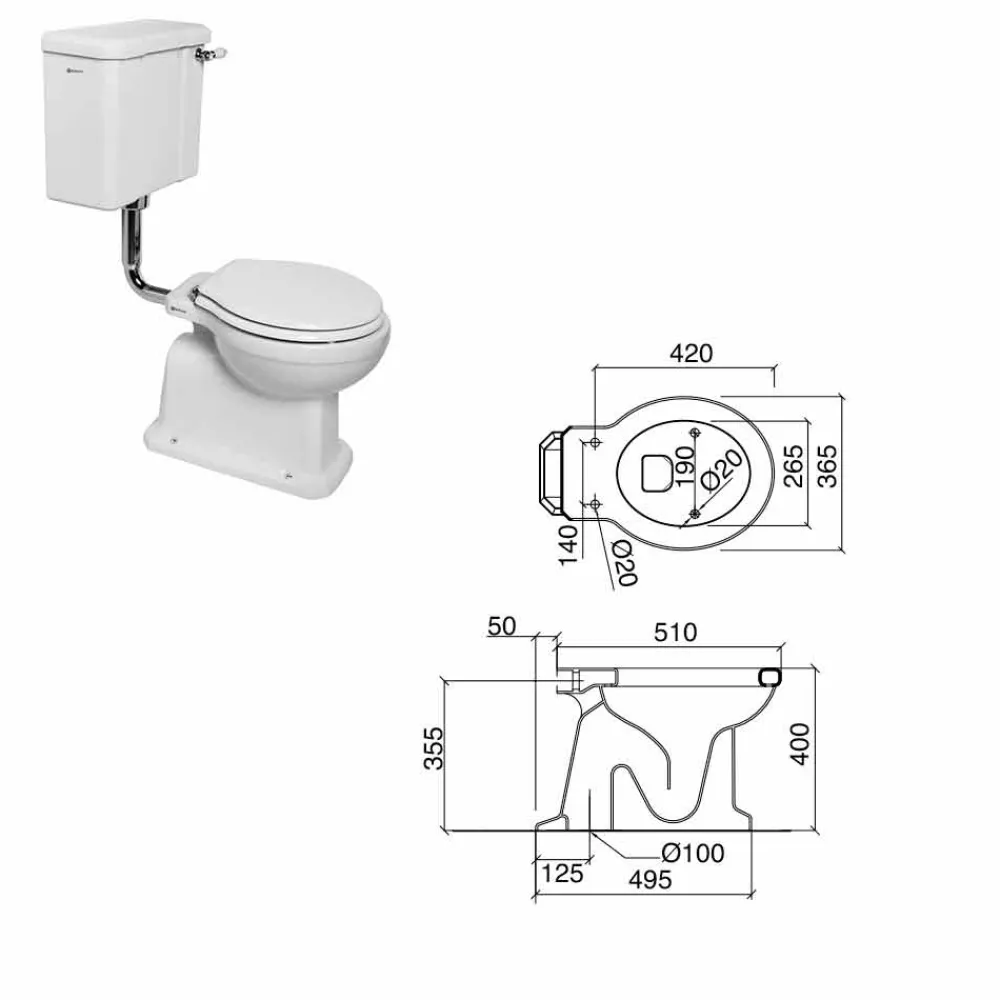 Viadurini Bathroom Wc-Boden-WC mit Keramikkassette und Made in Italy Black Seat - Marwa