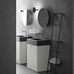 Viadurini Bathroom Badmöbel Stehend-Bodenzusammensetzung von modernen Design-Badezimmermöbeln - Farart10
