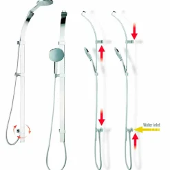 BOSSINI Duscharmaturen-  Duschstangen Set Flat