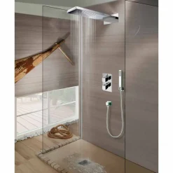 BOSSINI Duschköpfe- Manhattan Duschbrause aus Edelstahl mit Regendusche