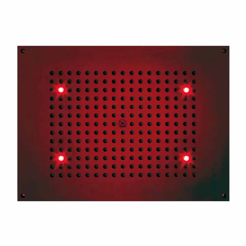 BOSSINI Duschköpfe-Rechteckiger Duschkopf 1-Strahl mit Farblichttherapie