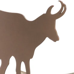 Viadurini Fire Design Kaminholzständer Aus Eisen Und Stahl-Brennholzhalter aus braunem Stahl Hergestellt in Italien mit Werkzeugen - Volturno