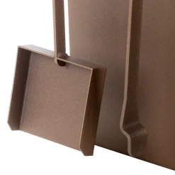 Viadurini Fire Design Kaminholzständer Aus Eisen Und Stahl-Brennholzhalter aus braunem Stahl Hergestellt in Italien mit Werkzeugen - Volturno