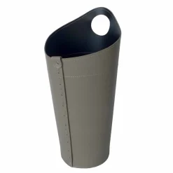 Firestyle Kaminholzständer Aus Leder Und Kunstleder-Brennholzhalter, Eisenhalter und Eisen für Nicad Leder, hergestellt in Italien