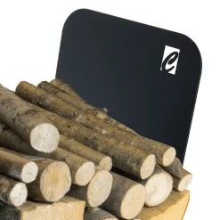 Viadurini Fire Design Kaminholzständer Aus Eisen Und Stahl-Brennholzhalter für den Innenbereich aus Stahl mit 3 Zubehörteilen Made in Italy - Nelumbo