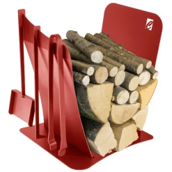 Viadurini Fire Design Kaminholzständer Aus Eisen Und Stahl-Brennholzhalter für den Innenbereich aus Stahl mit 3 Zubehörteilen Made in Italy - Nelumbo