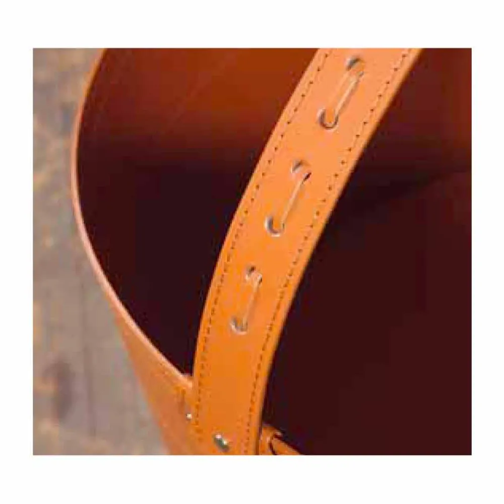 Viadurini Leather Kaminholzständer Aus Leder Und Kunstleder-Brennholztasche aus Milo Modern Design Leder 100% Made in Italy