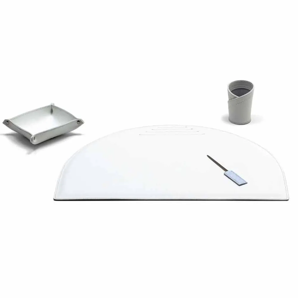 Limac Design Bürozubehör-Bürokomplemente aus modernem, regeneriertem Leder Made in Italy - Meduna