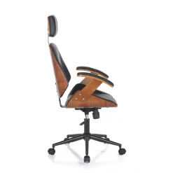 Viadurini Living Bürosessel-Bürosessel aus Holz, Kunstleder und Metall – Alaccia