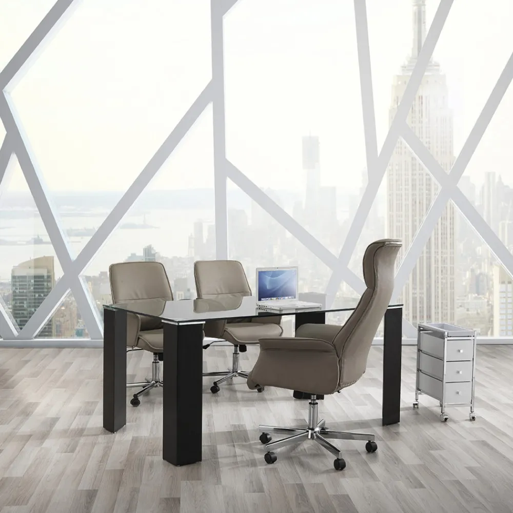 Viadurini Living Bürosessel-Bürosessel aus Kunstleder und Metallgestell – Beryllium