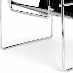 Viadurini Living Bürosessel-Bürosessel aus Leder mit Gestell aus verchromtem Stahl Made in Italy - Cefeo