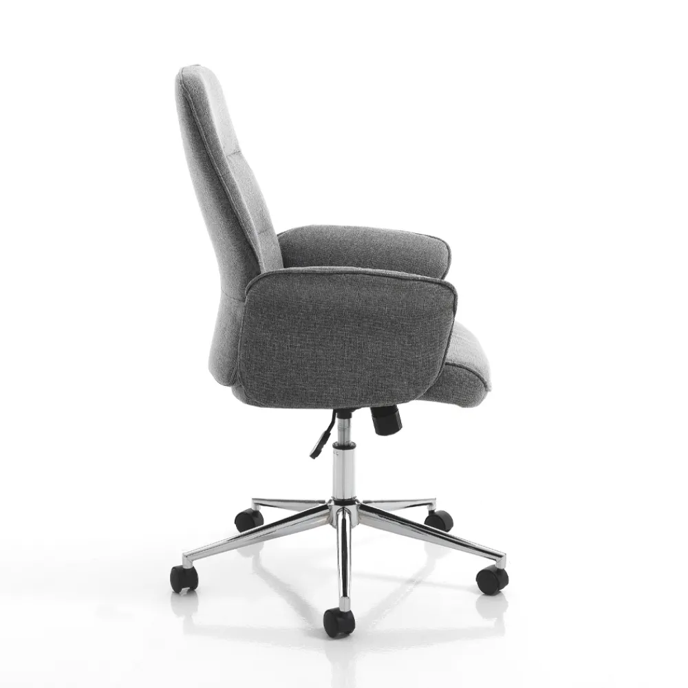 Viadurini Living Bürosessel-Bürosessel aus Metall und Stoff und verstellbarer Sitzerhöhung – Gold