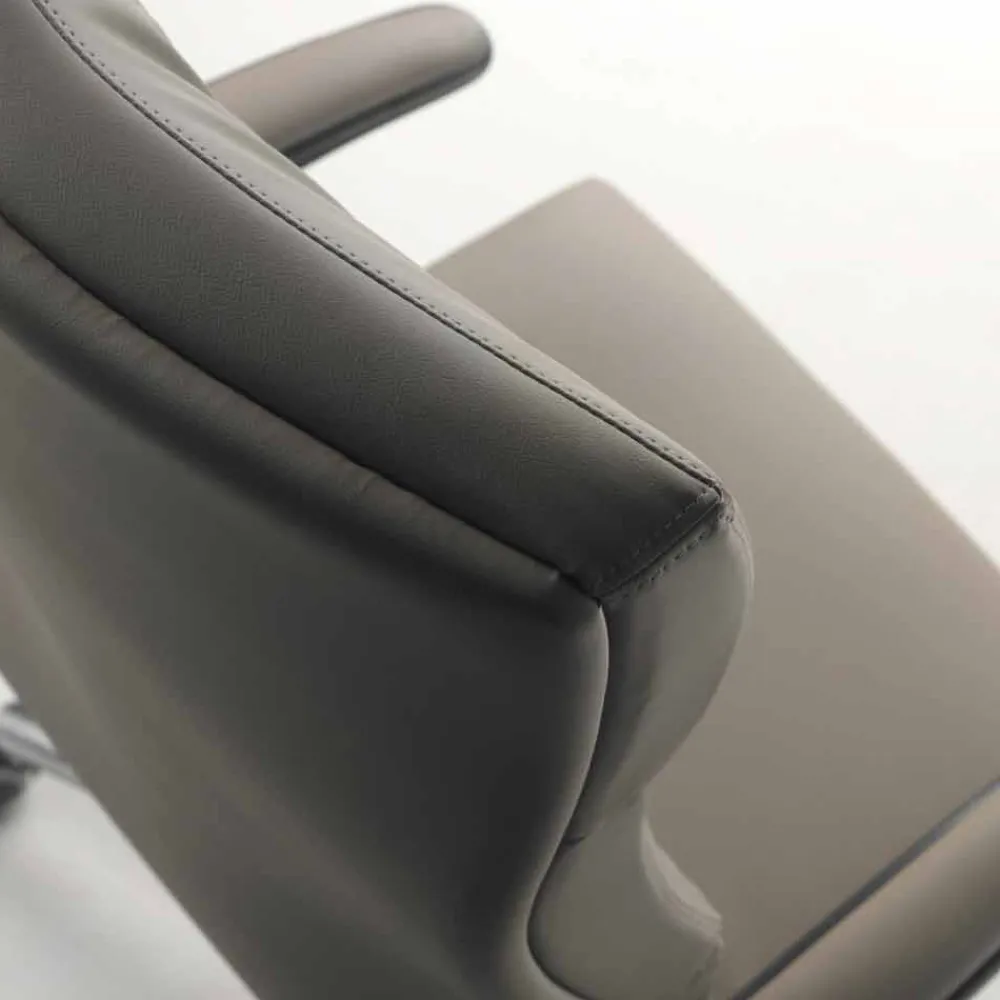 Viadurini Living Bürosessel-Bürosessel in modernem Design aus Leder Edda