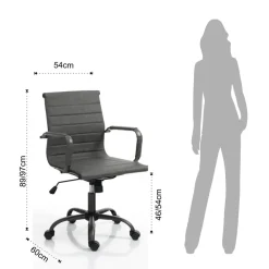 Viadurini Living Bürosessel-Bürosessel mit hoher oder niedriger Rückenlehne – Rubidio