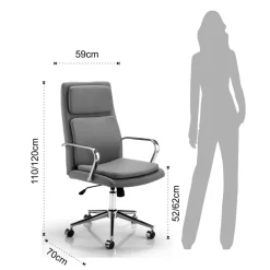 Viadurini Living Bürosessel-Bürosessel mit Kunstledersitz - Nitrogen