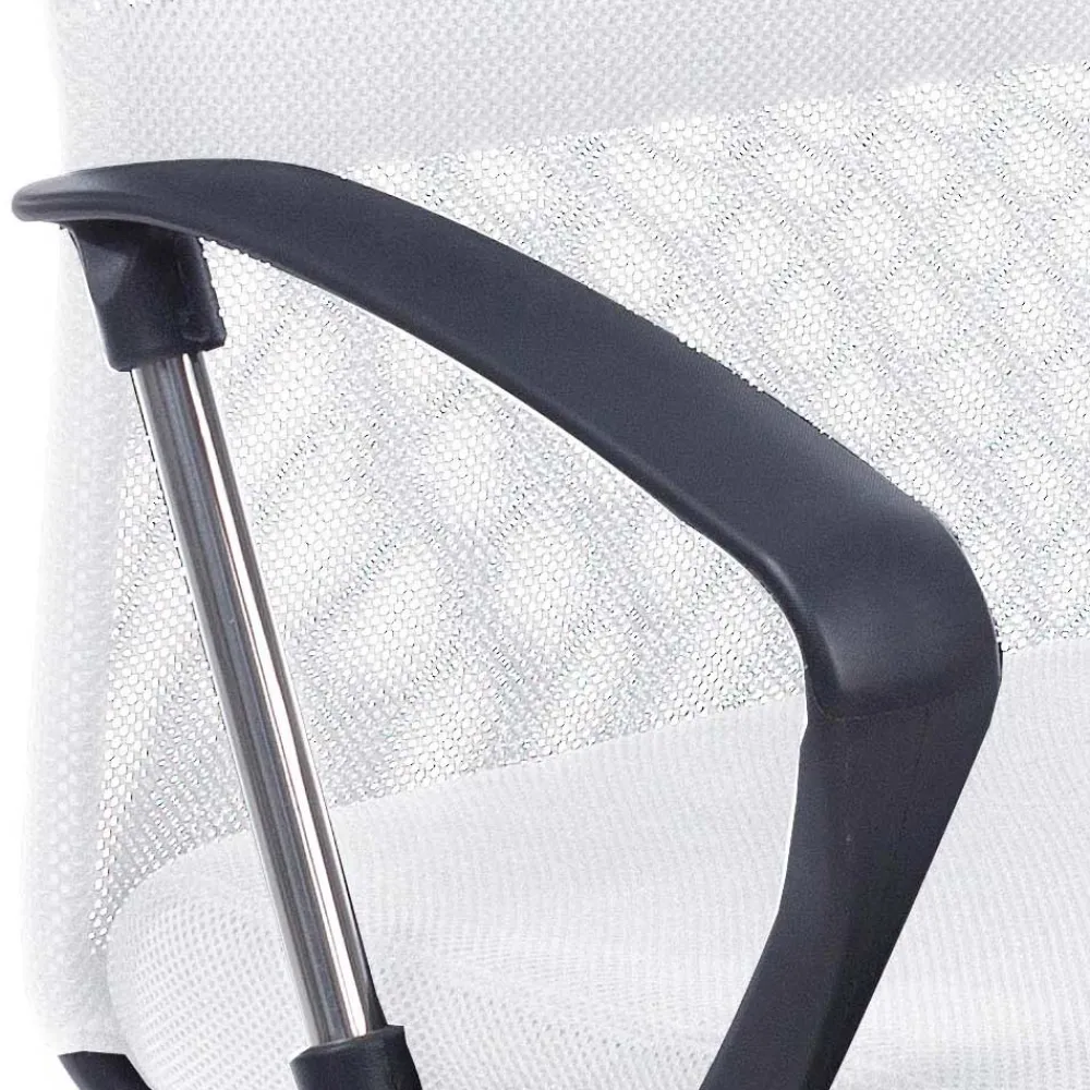 Viadurini Living Bürosessel-Bürostuhl Armlehnen und Kopfstütze aus Stahl und Netzgewebe - Cerreto