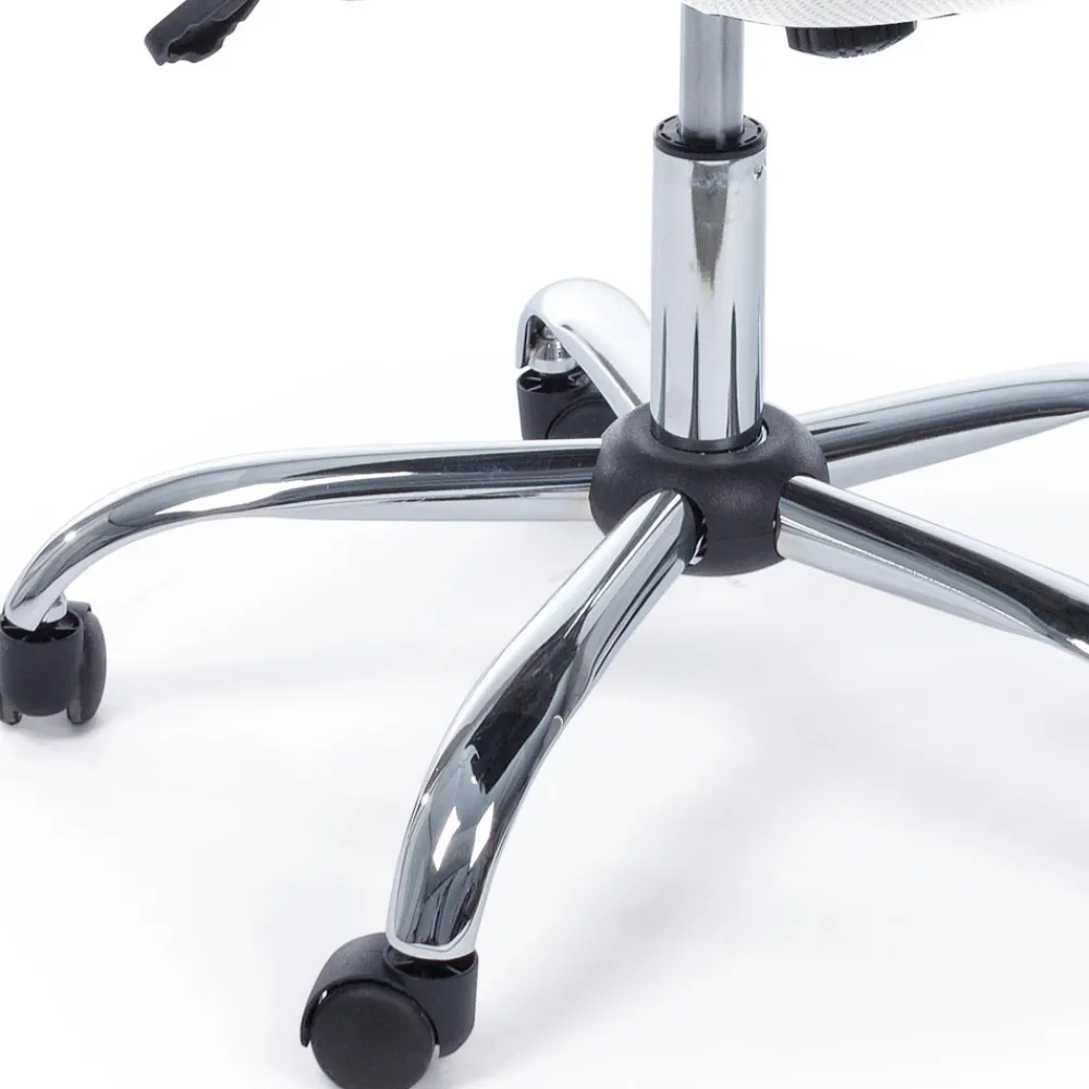 Viadurini Living Bürosessel-Bürostuhl Armlehnen und Kopfstütze aus Stahl und Netzgewebe - Cerreto