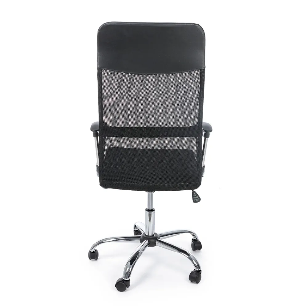 Viadurini Living Bürosessel-Bürostuhl Armlehnen und Kopfstütze aus Stahl und Netzgewebe - Cerreto