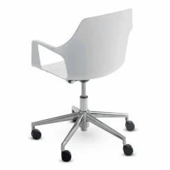 Viadurini Living Bürostühle-Bürostuhl aus Aluminium und Polypropylen Hergestellt in Italien, 2 Stück - Charis