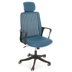 Viadurini Living Bürostühle-Bürostuhl aus Kunststoff und Stoff mit Armlehnen und Kopfstütze - Sainta