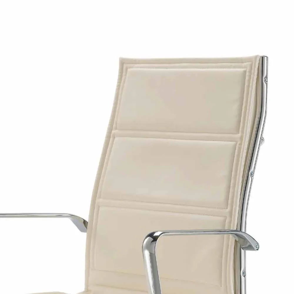 Viadurini Living Bürosessel-Bürostuhl aus Leder in modernem Design Agata