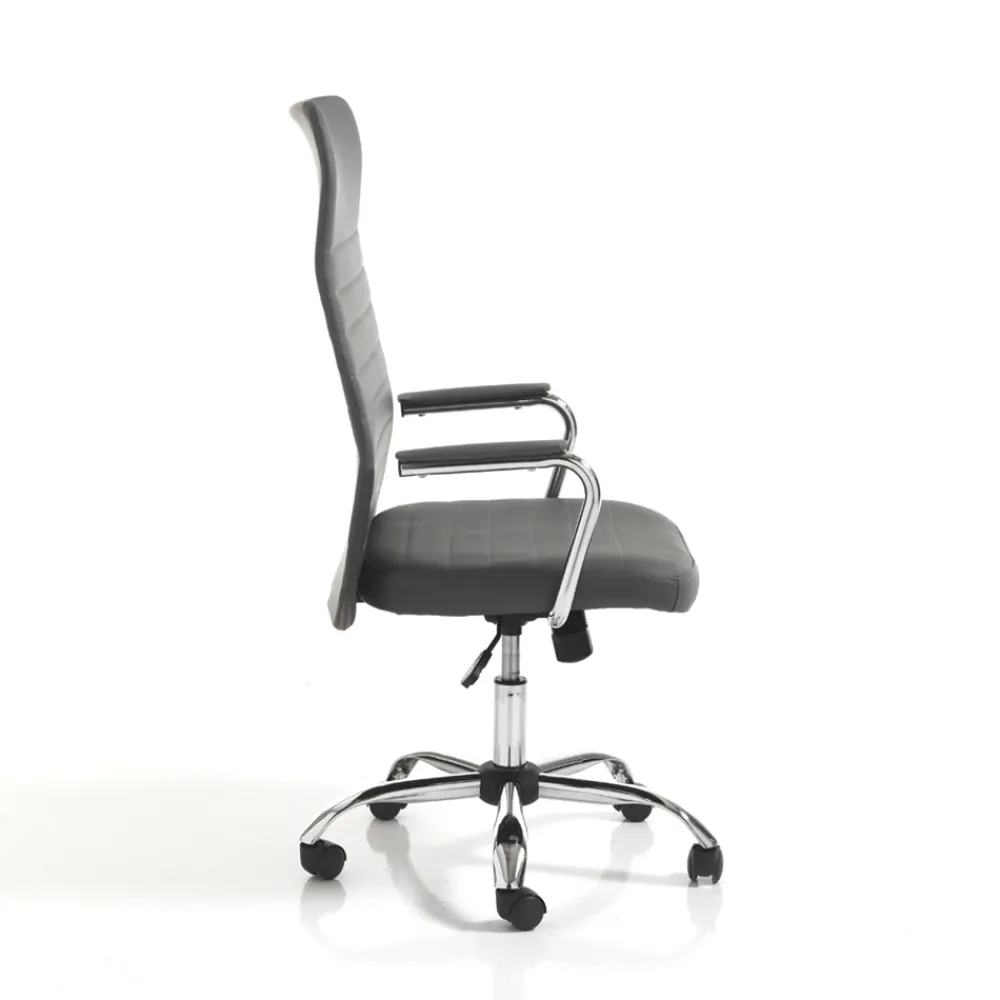 Viadurini Living Bürosessel-Bürostuhl aus Leder mit drehbaren Rädern – Radon