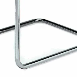 Viadurini Living Bürostühle-Bürostuhl aus Leder mit Gestell aus verchromtem Stahl Made in Italy - Elite