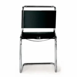 Viadurini Living Bürostühle-Bürostuhl aus Leder mit Gestell aus verchromtem Stahl Made in Italy - Elite