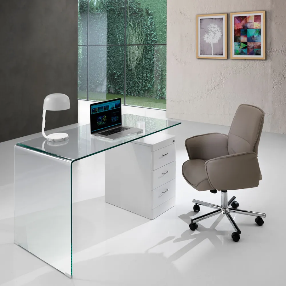 Viadurini Living Bürosessel-Bürostuhl mit Armlehnen und verstellbarer Höhe – Bismuth