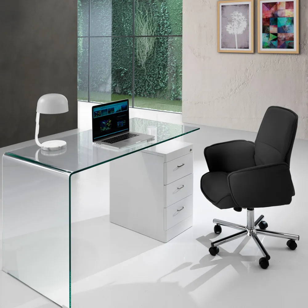 Viadurini Living Bürosessel-Bürostuhl mit Armlehnen und verstellbarer Höhe – Bismuth